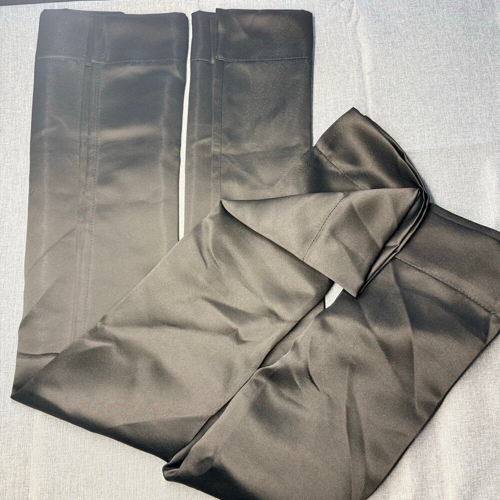 2 Black Curtain Panels